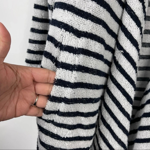 NEW BB Dakota Just Your Stripe French Terry Knit Open Front Cardigan Size Small - Picture 7 of 11